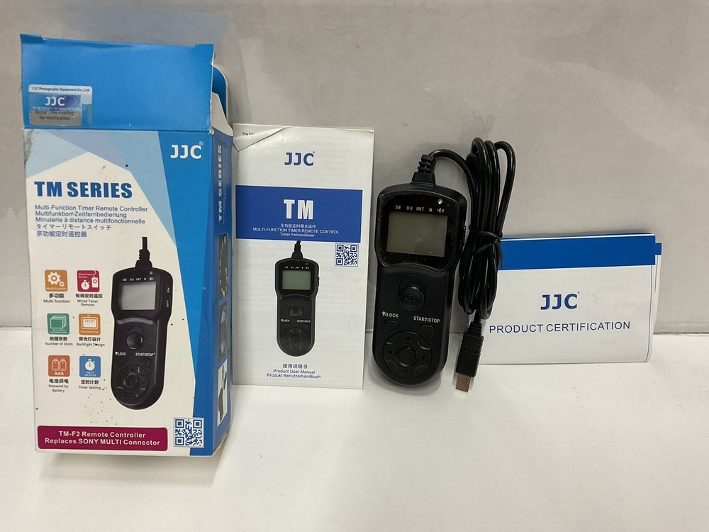 JJC TM SERIES Multi-Function Timer Remote Controller-L👀K-replaces Sony