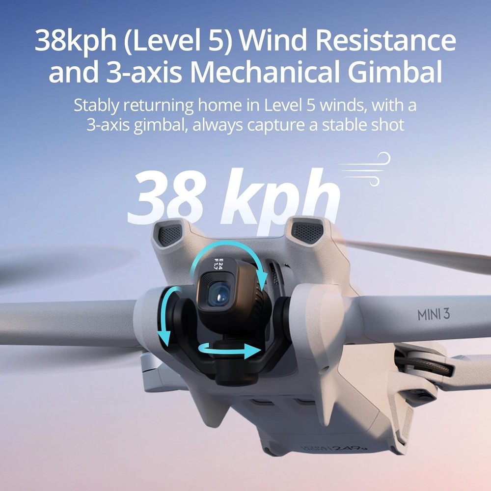 DJI Mini 3 Camera Drone Bundle – 4K HDR – Under 249g
