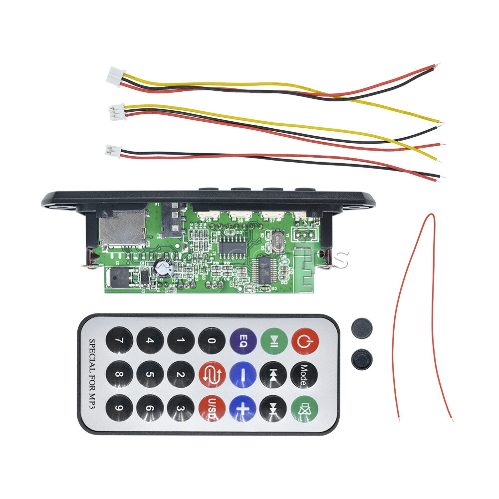 Wireless Bluetooth DC12V MP3 WMA Decoder Board Audio Module USB TF Radio For Car