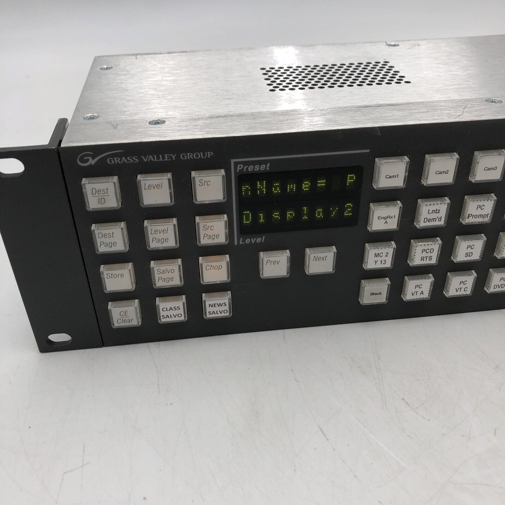 USED Grass Valley Encore/Prelude PMB Control Panel POWER TESTED READ B
