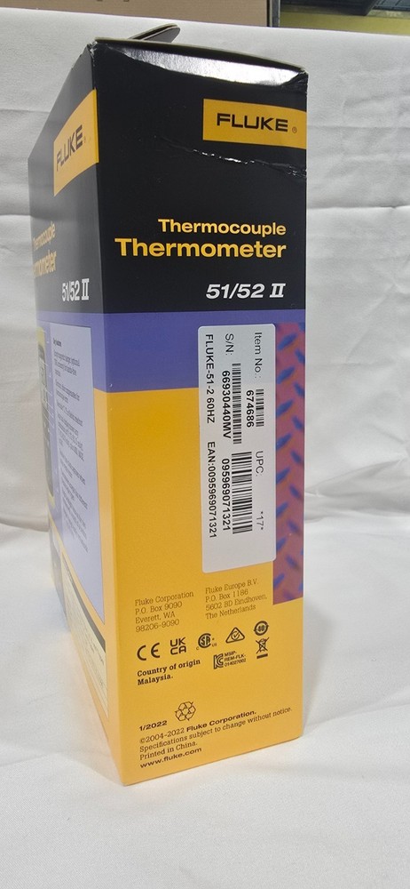 Fluke 51-2 60HZ - Handheld Single Input Digital Thermometer