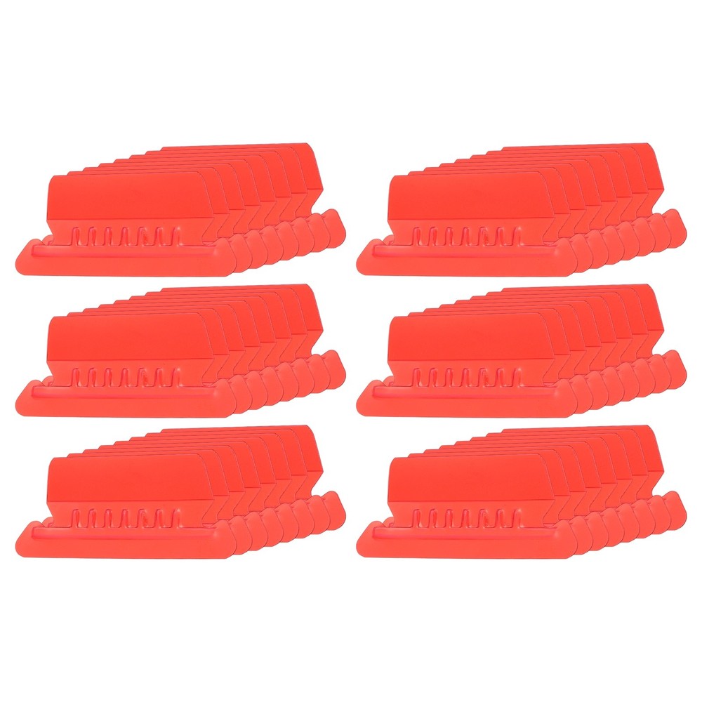 3" File Folder Labels, 48pcs File Folder Tabs with Inserts Labels, Red Slot
