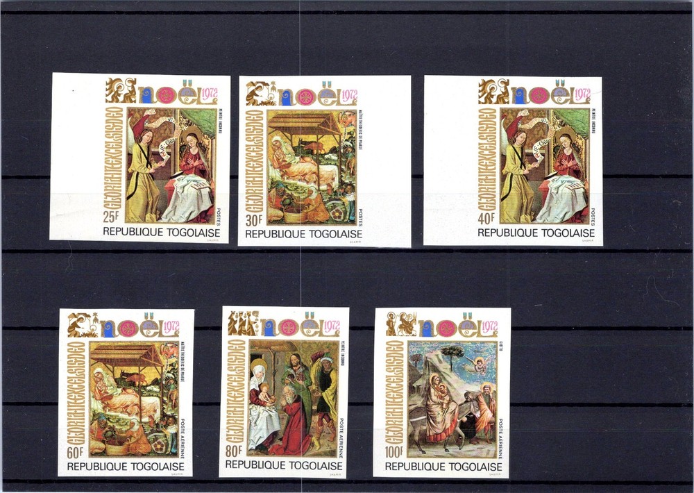 1972 Togo  Easter (Paintings):  Imperforated Set  MNH