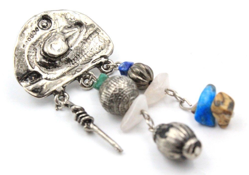 Stunning Lovely Multistones Southwestern Dangle Drop Long Earrings