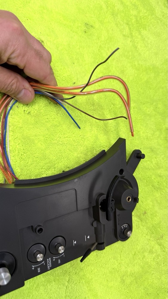 OEM Technics SL-23 Turntable front control panel assembly only good con see pics