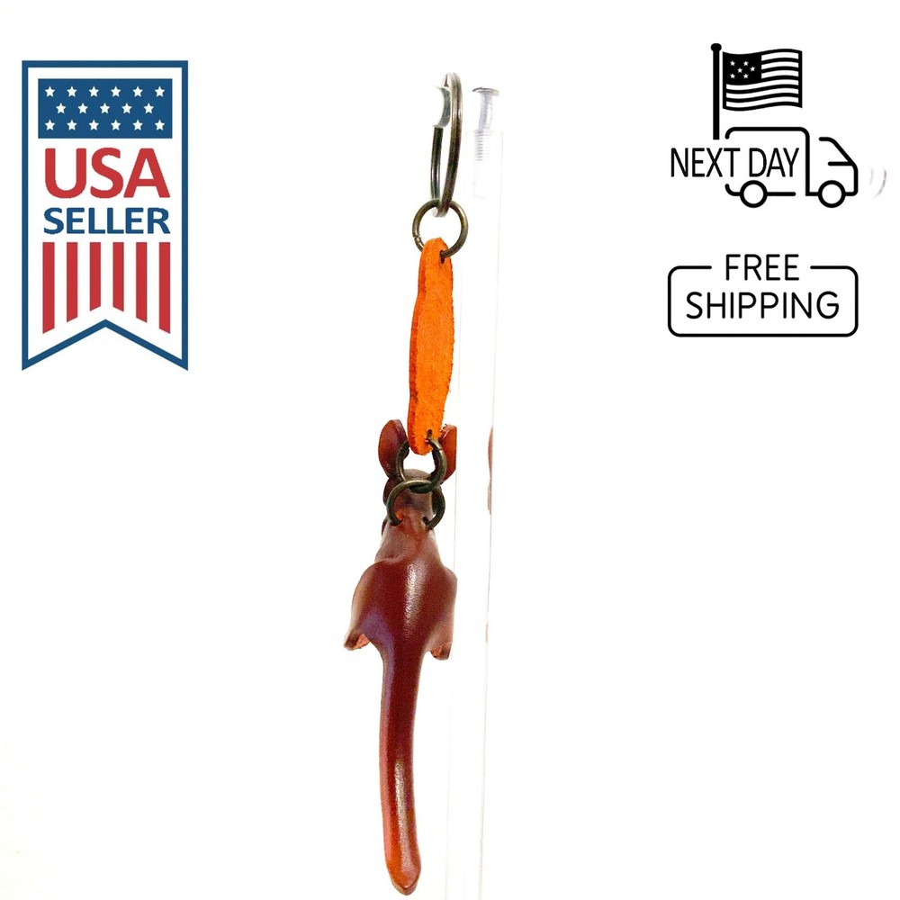 Kangaroo Handmade Leather Keyring
