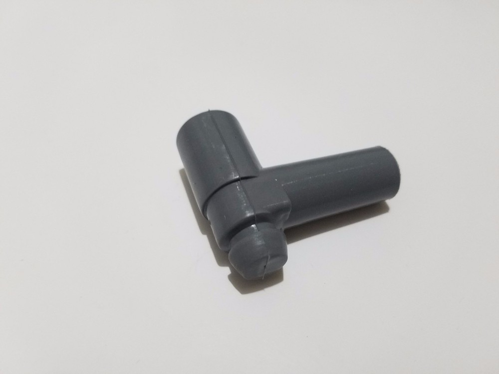 SINGLE MSD Ignition Spark Plug Wire Boot Right Angle 90 Degree For HEI Cap Grey