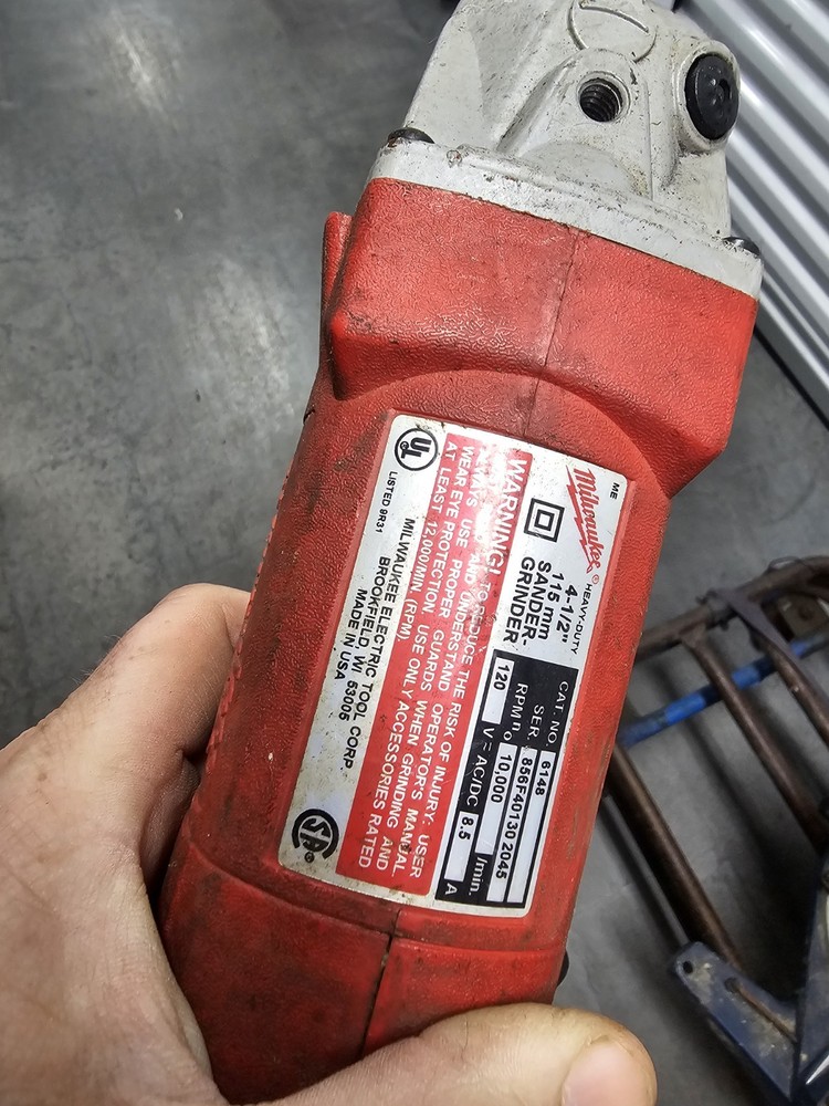 milwaukee 4 1/2 angle Corded Grinder