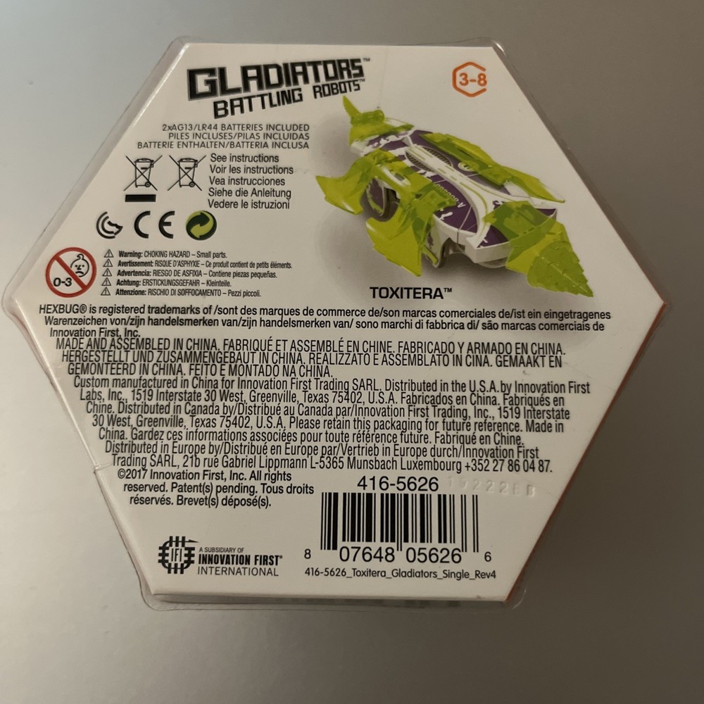Hexbug TOXITERA Gladiators Battling Robots TOXITERA NEW
