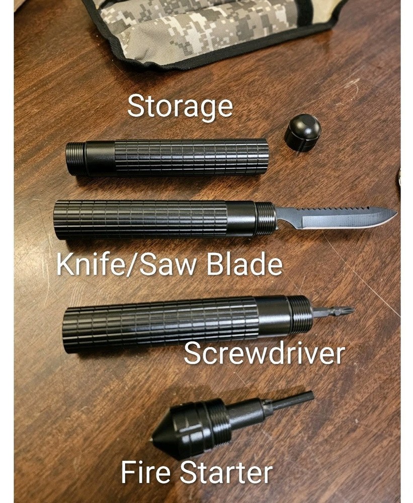 Wilderness Survival Multi Tool W/Storage Pouch