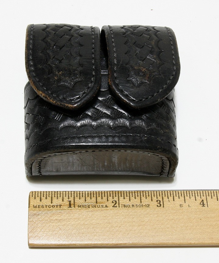 Magazine/Speedloader Pouches & Belt Keeps Black Tooled Leather Assorted Security