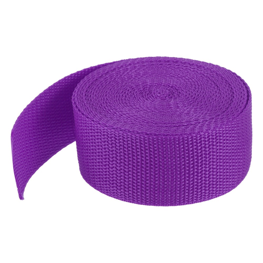 Lightweight Polypropylene Webbing Strap 3.8cm 5 Yard Purplish Red