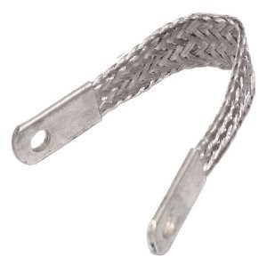 GROUND STRAP WOVEN 4 Ga 12in