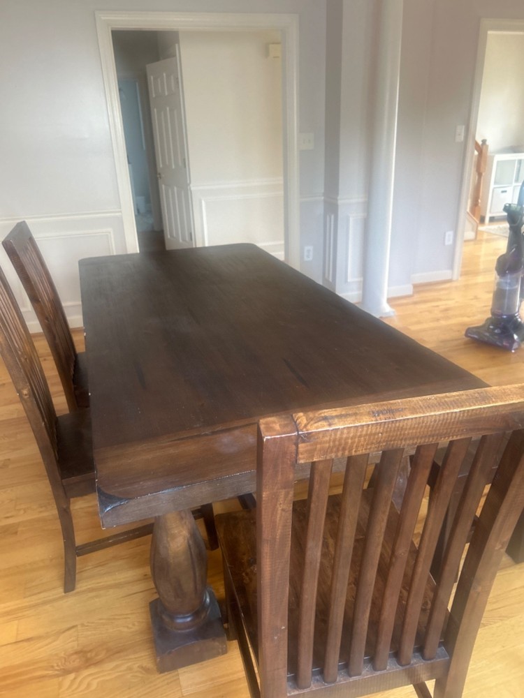 dining table and chairs