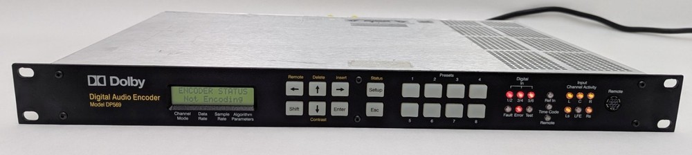 Dolby DP569 Multichannel Digital Pro Audio Encoder AC-3 DTV DP 569 1U Rackmount
