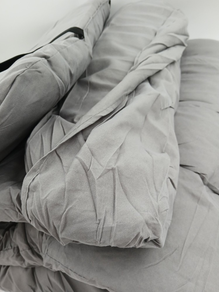 Camping Cot Pad Roll-Up Sleeping Mat 70 x 26" Gray Lightweight Thin Padding Camp