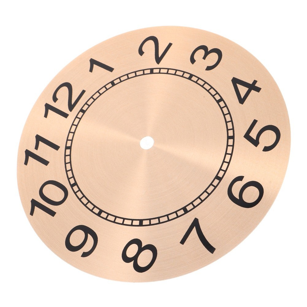 Wall Clock Face, Arabic Numeral Wall Clock Dial, Aluminum Round Dial Panel