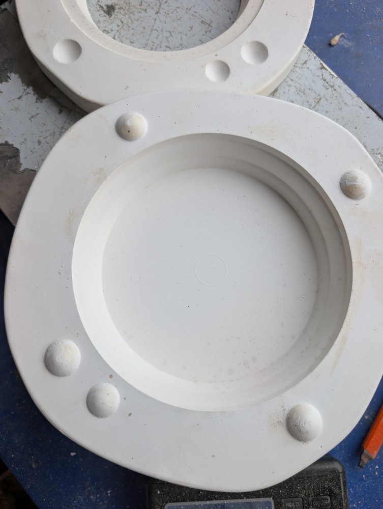 Round Lamp Base Vintage Slip Casting Ceramic Mold