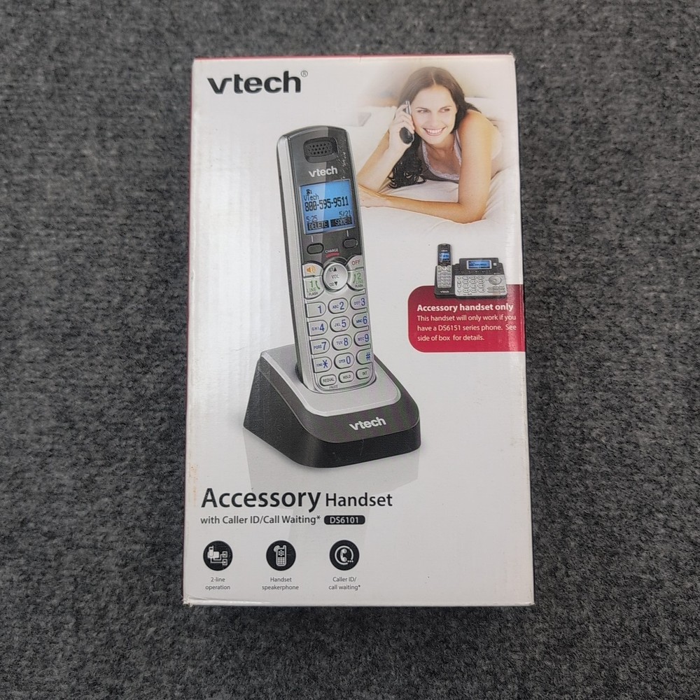 VTech DS6101 Accessory Cordless Handset Caller ID Call Waiting Replacement
