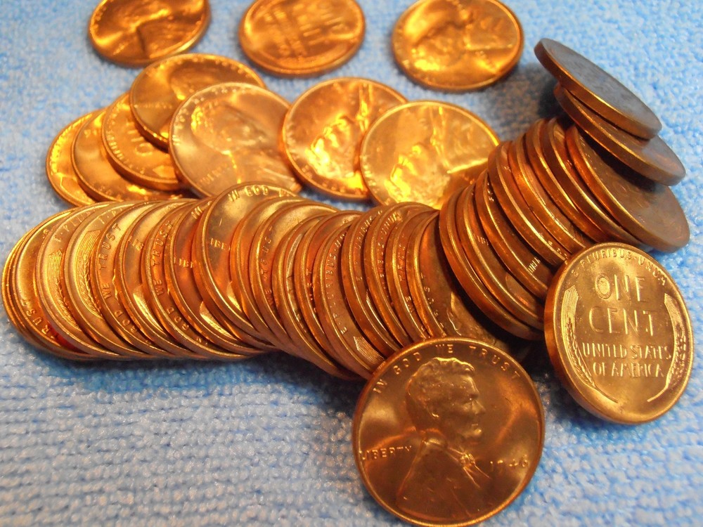 1946 P LINCOLN CENT - BU coin from a nice roll