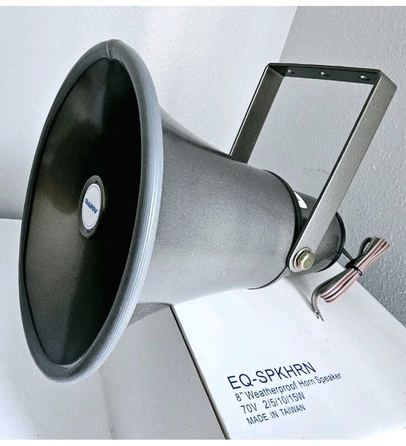 AMTC 8” Weatherproof Horn Speaker