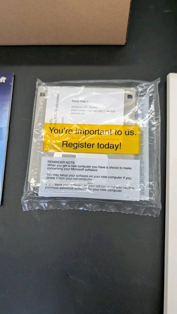 Microsoft Visual Basic 6.0 Professional Incomplete Box Manuals & Windows NT Disc