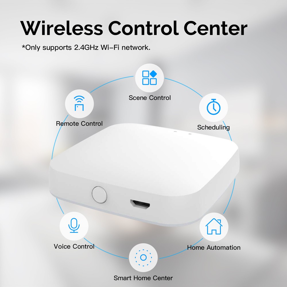 MOES Tuya ZigBee Bluetooth BLE Mesh Hub Multi-Mode Wireless Smart Home Gateway