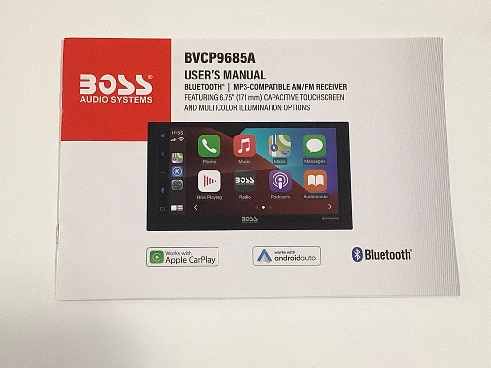 BOSS  INSTRUCTION MANUAL FOR MODEL  BVCP9685A