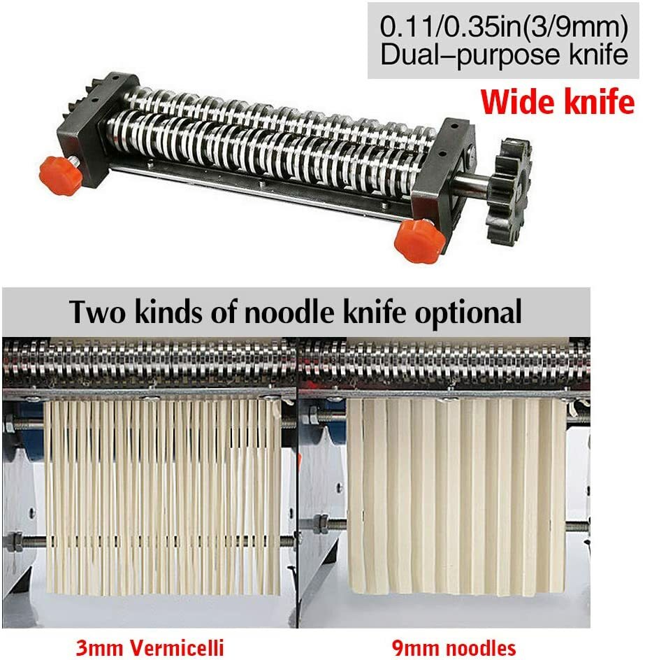 110V Commercial Pasta Maker Pasta Press Maker Noodle Roller Machine Width3mm/9mm