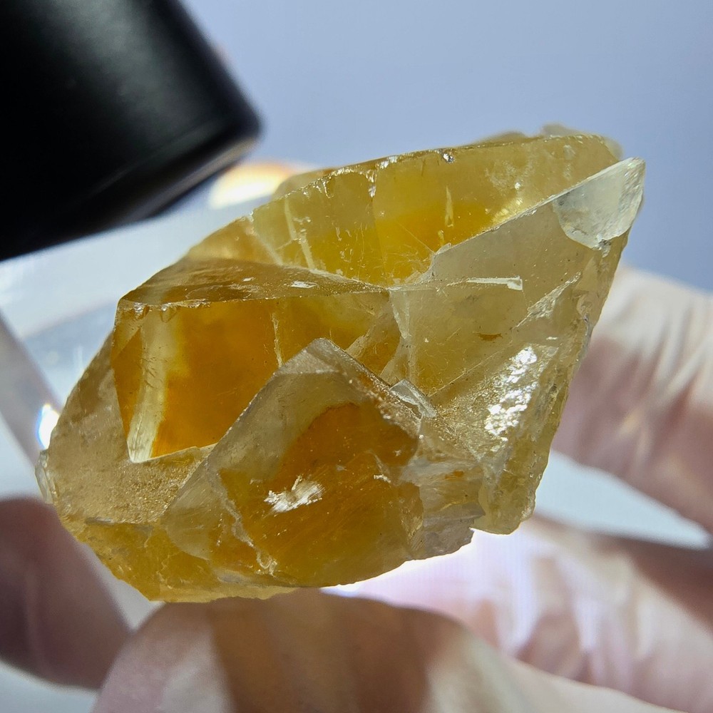 Phantom Fluorite Cube Specimen, yellow Okorusu, Namibia 43*29*17mm