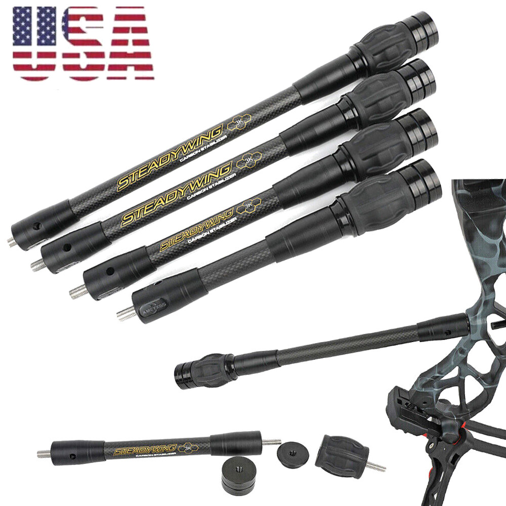 US Archery Compound Bow Stabilizer Carbon Balance Bar Silencer Dampener Target