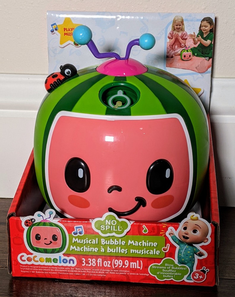 Cocomelon No Spill Musical Bubble Machine Bubble Toy Maker *SEALED* Bram New