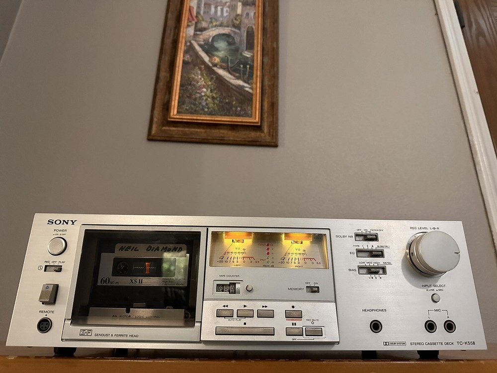 Sony TC-K55II Cassettendeck Tape Deck Powers On READ