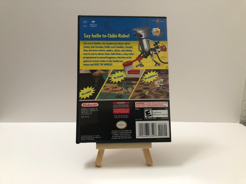 Replacement GameCube Case for Chibi-Robo: Plug Into Adventure!