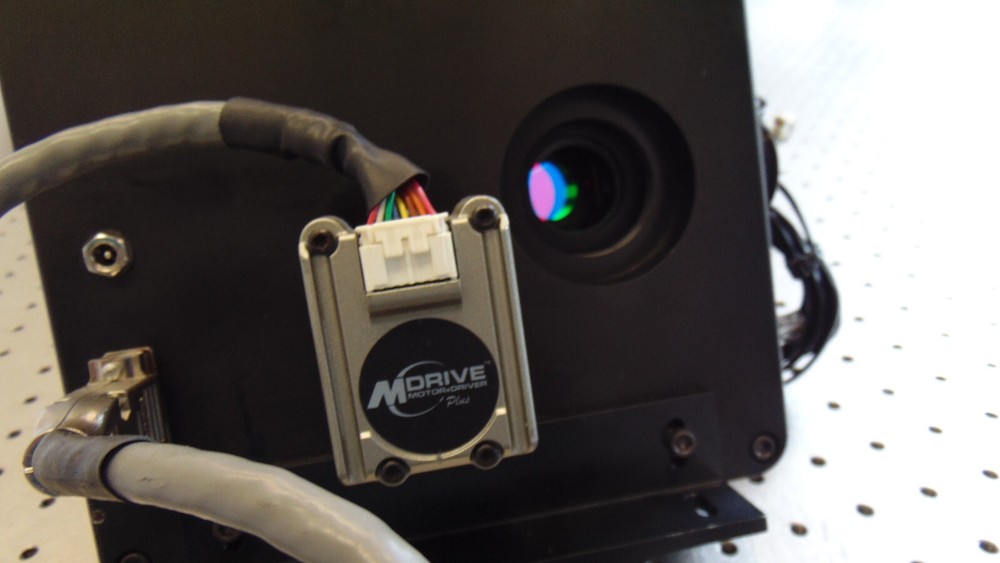 OPTEM DUAL STEPPER ZOOM FOCUS (?) W/ CABLES CONTROLLER FILTER WHEEL AND POWER S.