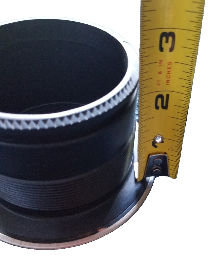 Garbage Disposal Flange threaded ABS with chrome ring, New