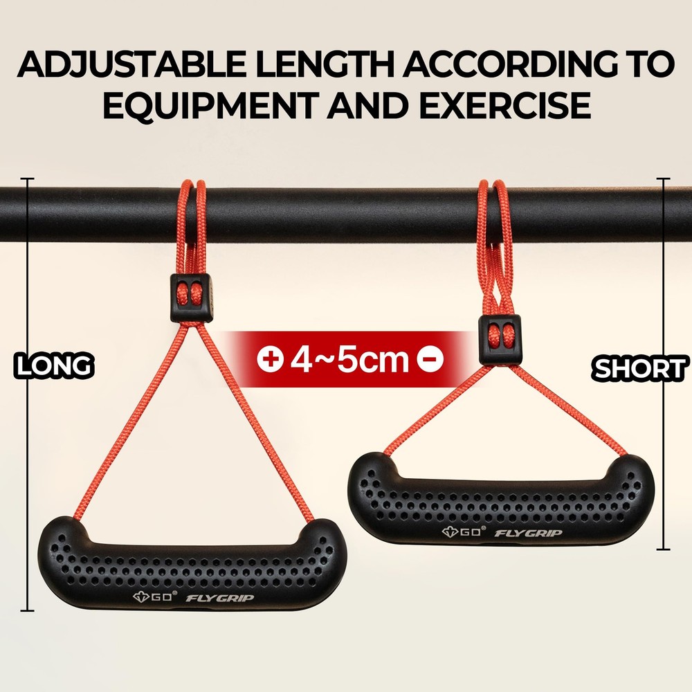 GD Fly Grip Pull Up Handles for Neutral Grip & LAT Pull Down Attachments – Pe...