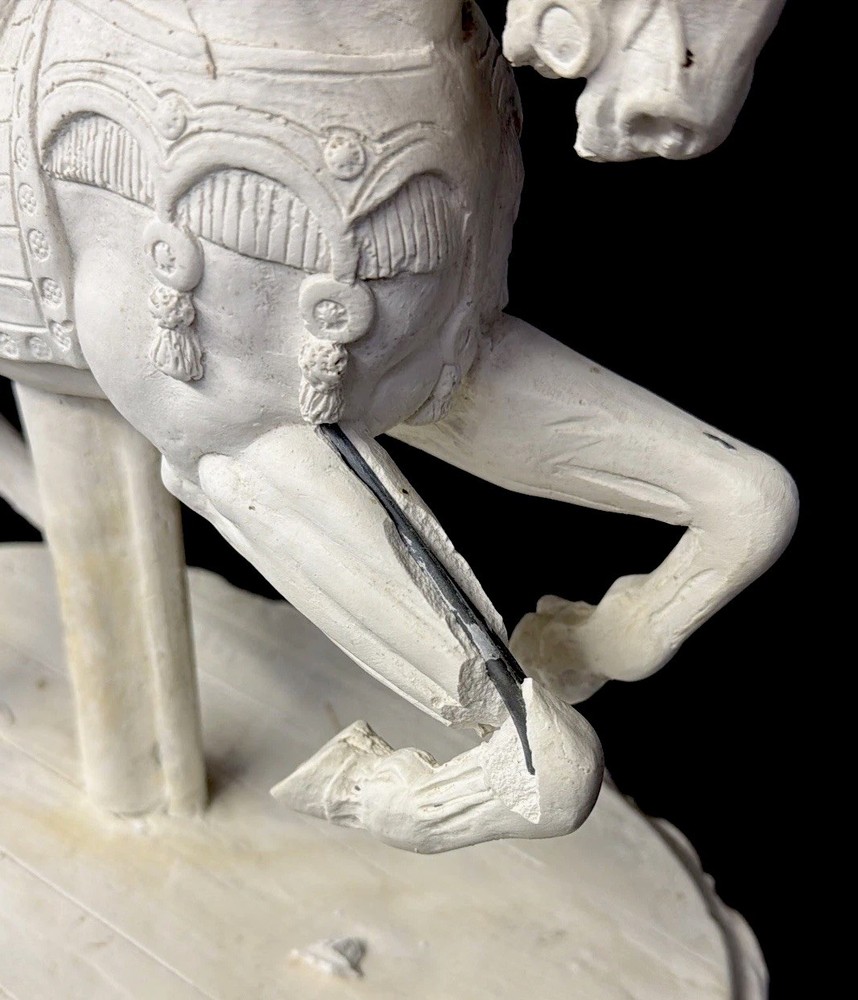 Plaster Bisque Carousel Horse - Unfinished ￼