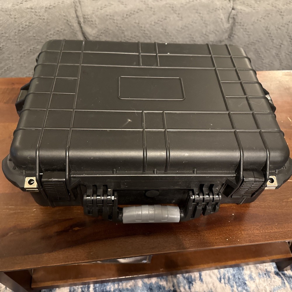 Black Hard Carrying Storage Case (3 Tier) w/ Foam Inserts