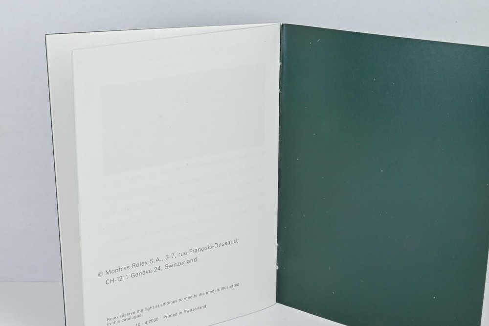 Rolex Day-Date Manual 2000 Reference 551.02 Eng 4.2000