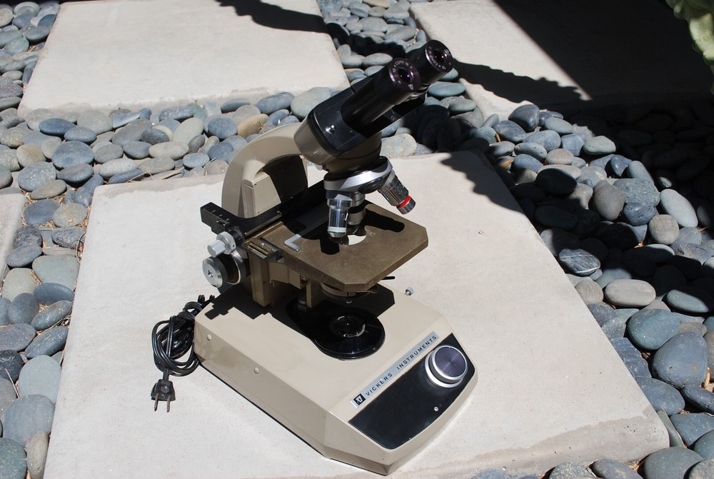 Vintage Vickers Instruments Binocular Microscope