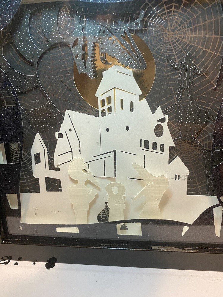 Beetlejuice hand made 9x9 shadow box