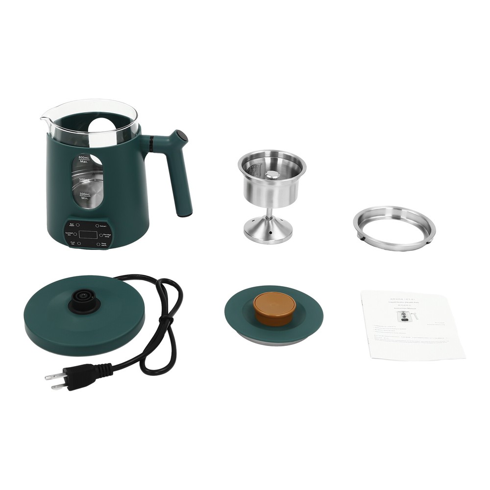 Temperature Control Electric Tea Kettle, Water Boiler & Heater green