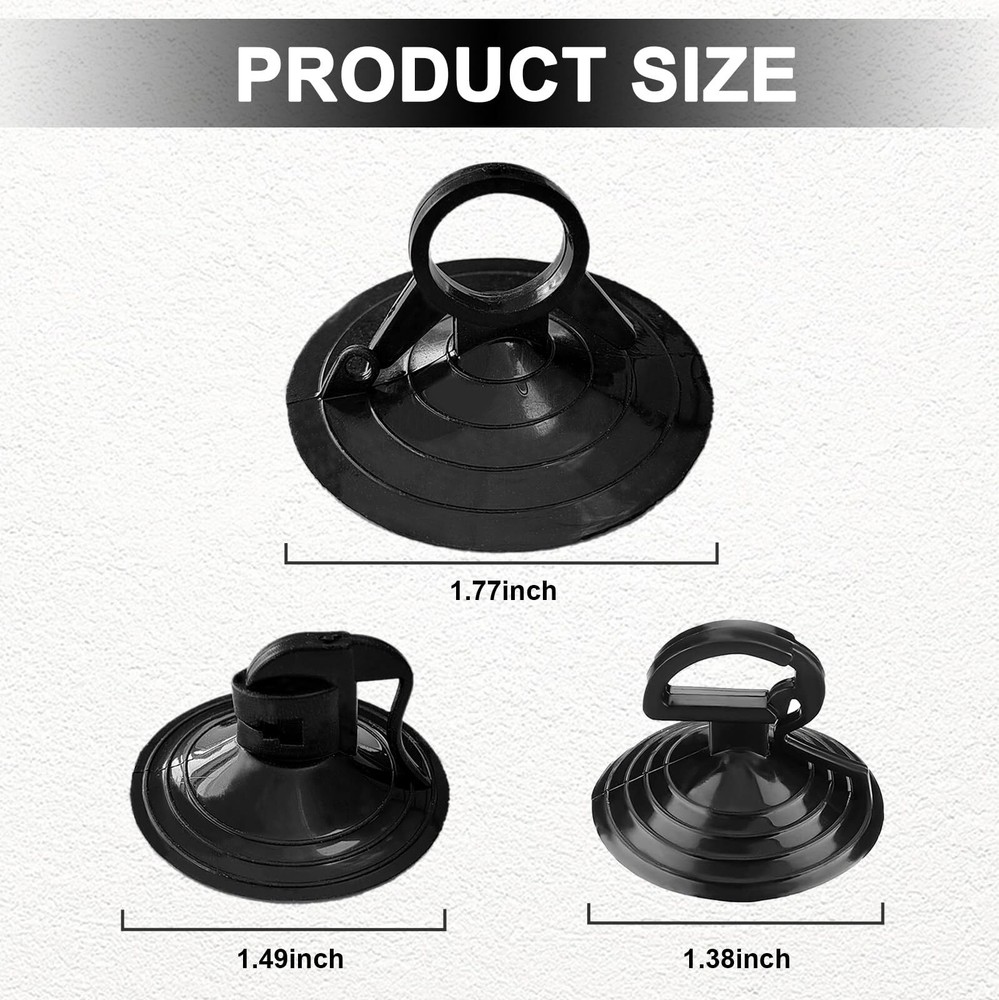 24 Pcs Car Glass Windshield Sunshade Suction Cups for Windows Visor Kitchen