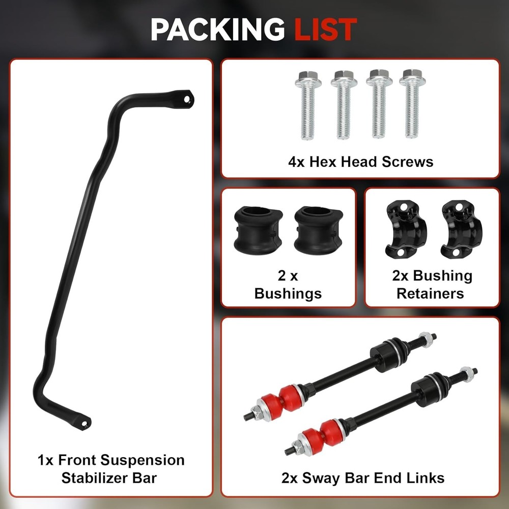 Stabilizer Sway Bar Front For 2011 2012 2013 2014 2015 2016 - 2018 Ram 1500 4WD