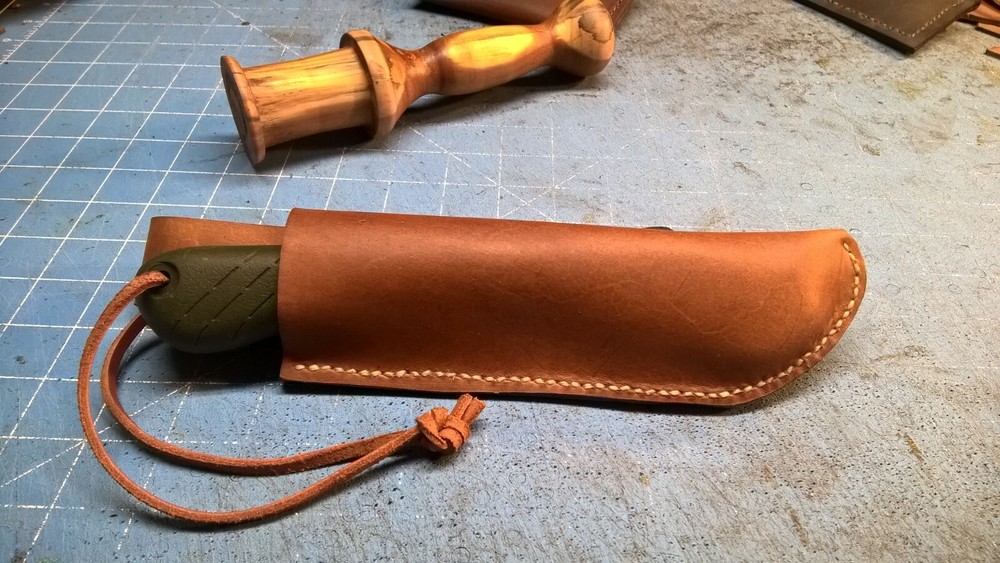 Handmade Leather Sheath for Bahco Laplander Folding Saw
