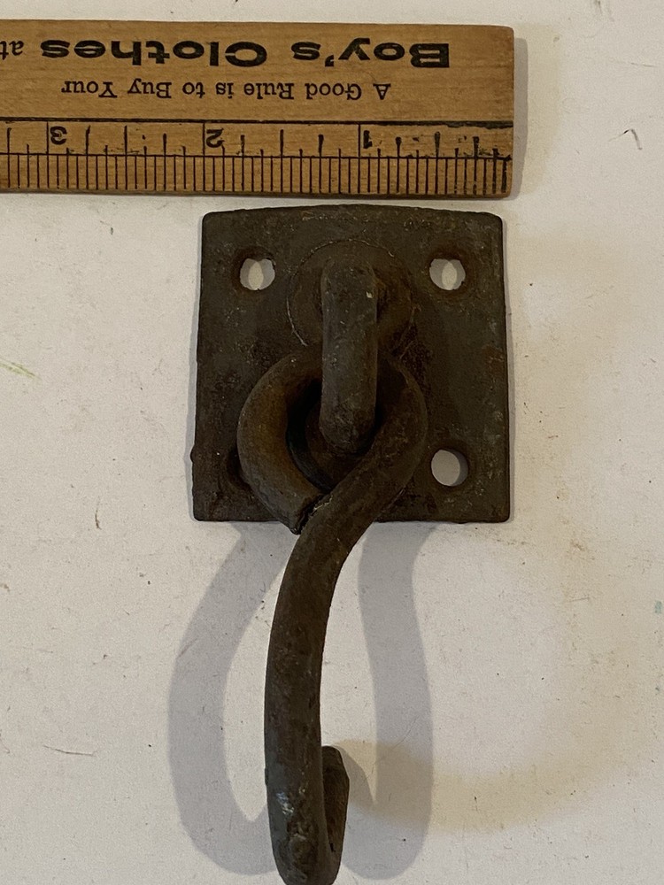 Vintage Surface Mount Swinging Iron Hook-3”