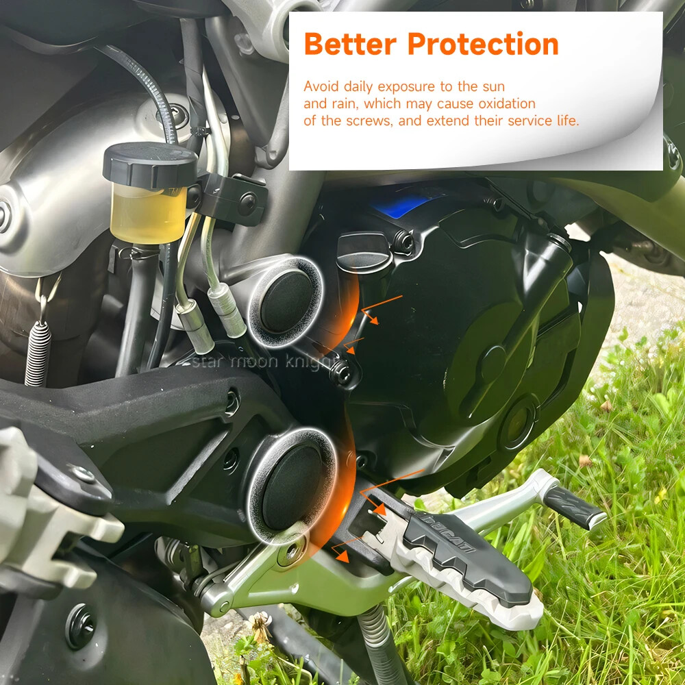 Frame Cap Plug For Ducati Hyperstrada 821 SP Frame Hole Cover Caps Decorative