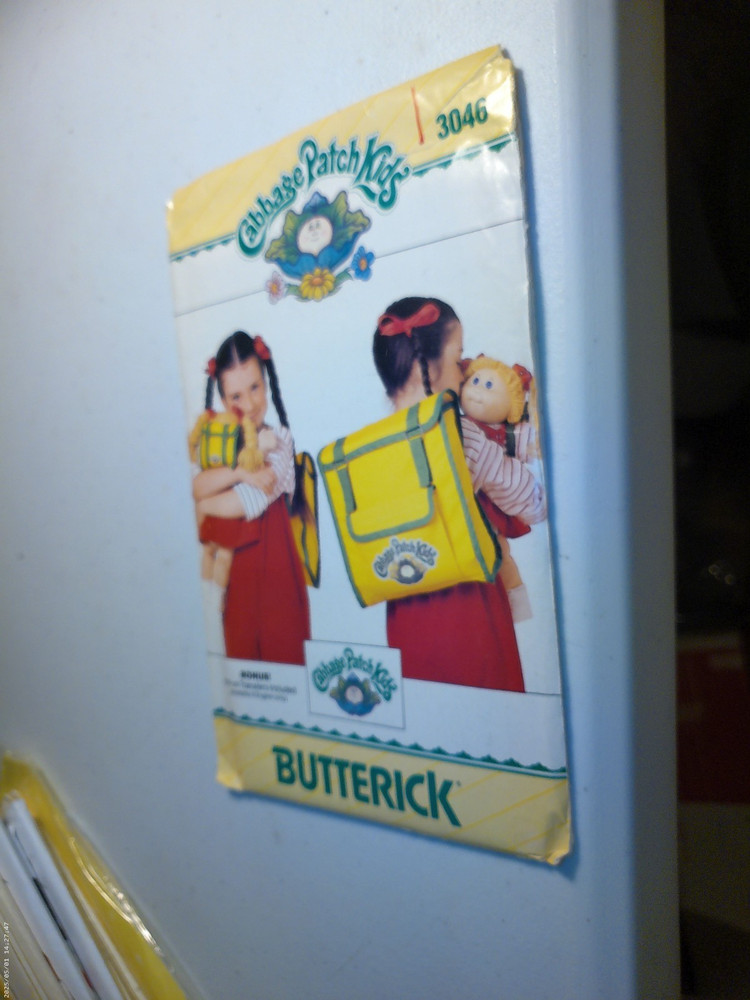 Butterick Sewing Pattern 3046 - Cabbage Patch Kids Backpacks