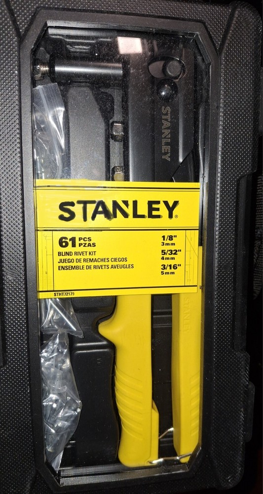 Stanley Blind Rivet Kit With Tool. 1/8 5/32 3/16